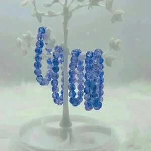 Periwinkle Gradient Blue Beaded Bracelet